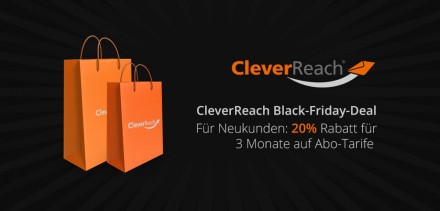 Black-Friday-Deal bei Cleverreach: 20% sparen!