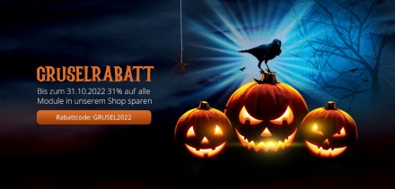 31% Gruselrabatt: Nur bis zum 31.10.2022!